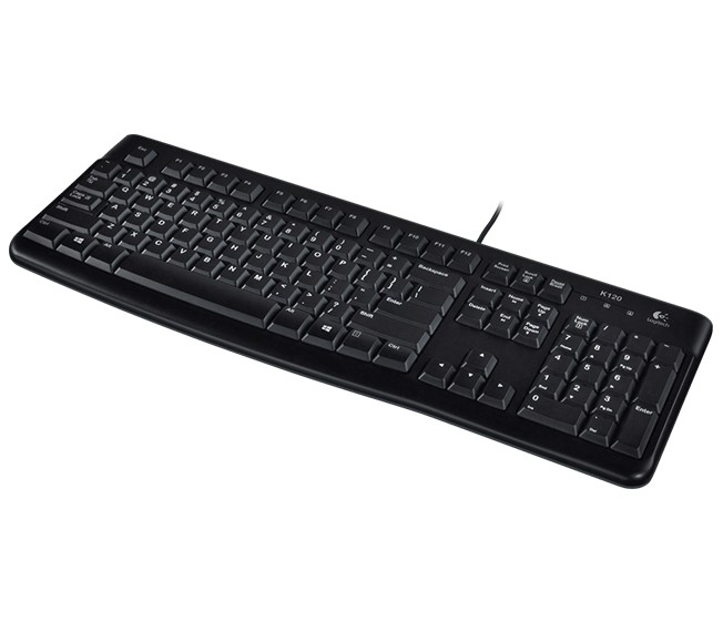 Клавиатура Logitech K120,проводная(USB),черная,rtl