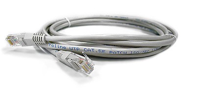 Патч-корд UTP 20м 5е Cablexpert PP12e-20m, CCA, 0,51мм., ПВХ/ПВХ 4 пары, серый