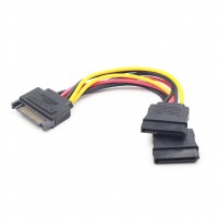 Кабель-разветвитель SATA?2*SATA,0,15м,Cablexpert CC-SATAM2F-01,,пакет