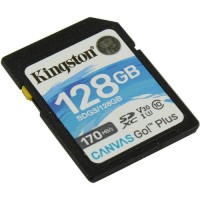 Карта памяти SDXC 128Гб/Class 10/UHS-I(Class 3),Kingston Canvas Go! Plus(SDG3/128GB)