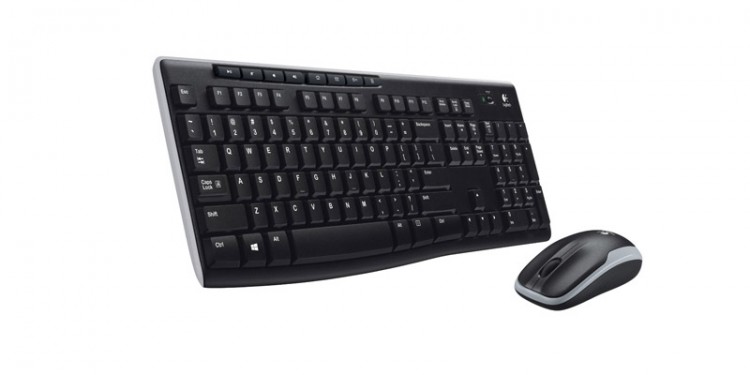 Комплект клавиатура+мышь б/п Logitech MK270 черный,USB,rtl