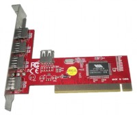 Контроллер ASIA PCI 6212 4P USB 2.0,PCI-E - 4*USB 2.0,oem