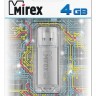 Накопитель USB 2.0, 4Гб Mirex Color Blade Unit Silver,серебристый, металл
