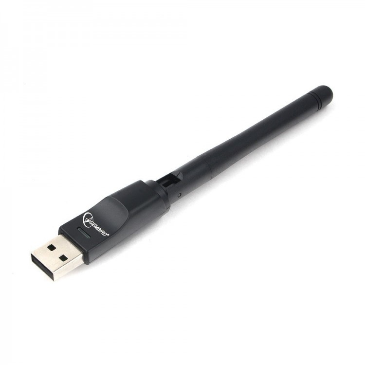 Адаптер Wi-Fi Gembird WNP-UA-006,USB 2.0, черный, блистер, 3380