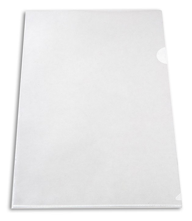 Папка уголок A4 мягкий прозрачный пластик 100мкм "Эконом" (E100CLEAR) [Бюрократ]