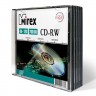 Диск CD-RW Mirex 700Мб 12x 1шт, синий,slim(тонкая коробка,уп. из 5 штук)