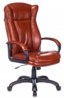 Кресло руководителя Бюрократ CH-879N/BROWN Boroko-37, коричневое, искусственная кожа/искусственная кожа