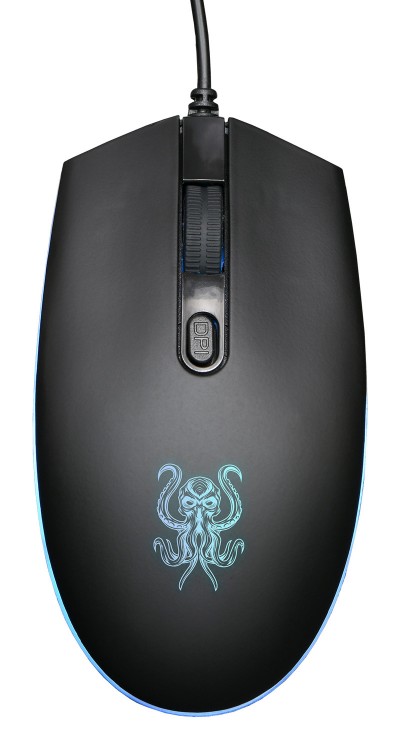 Мышь игровая, с подсветкой Oklick 706G Octa, черная, оптическая, 1600dpi, USB, rtl
