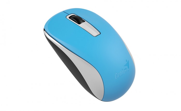 Мышь беспроводная Genius BlueEye NX-7005, голубая, оптическая, 1200dpi, USB(для приёмника), rtl
