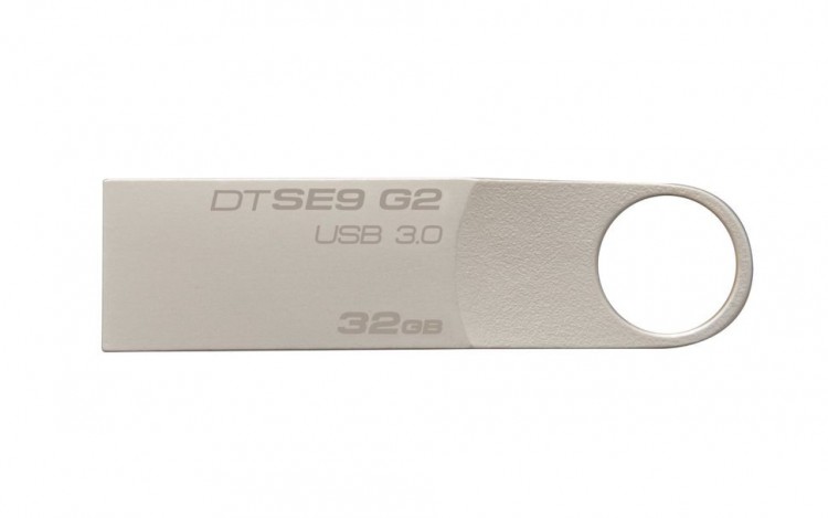 Накопитель USB 3.0 ,32Гб Kingston DataTraveler SE9 G2 DTSE9G2/32GB,серебристый, металл