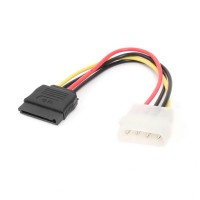 Кабель-адаптер Molex(4pin) M - SATA,0,15м.,Gembird CC-SATA-PS,черный/красный/желтый, пакет