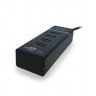 Концентратор USB CBR CH 157 4 порта USB 3.0/USB 2.0, черный, блистер