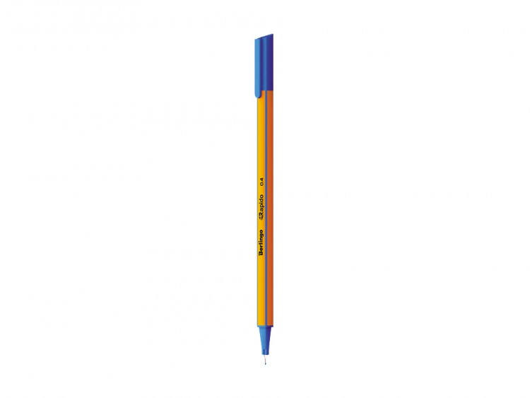 Ручка капиллярная Berlingo "Rapido" синяя, 0,4мм, трехгранная, CK_40101