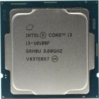 Процессор Intel Core i3 10100F 3,6 ГГц (4,3 ГГц Turbo Boost) (LGA1200, 6Мб, без видео, 2666 МГц) Comet Lake oem