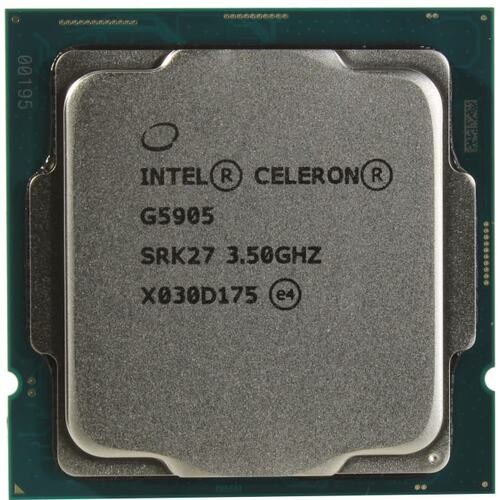 Процессор Intel Celeron G5905 3,5 ГГц (LGA1200, 4Мб, Intel® UHD Graphics 610, 2666 МГц) Comet Lake oem